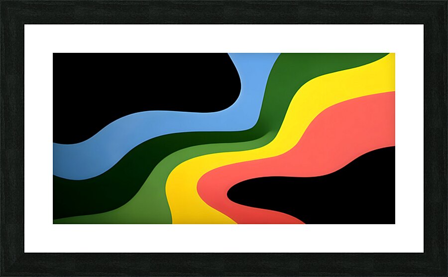 Wavelength – Modern Abstract Art Print Picture Frame print