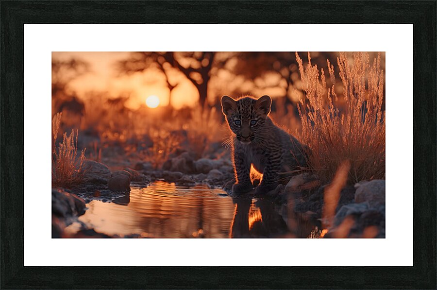 The Gaze – Wildlife Portrait Art Print Impression et Cadre photo