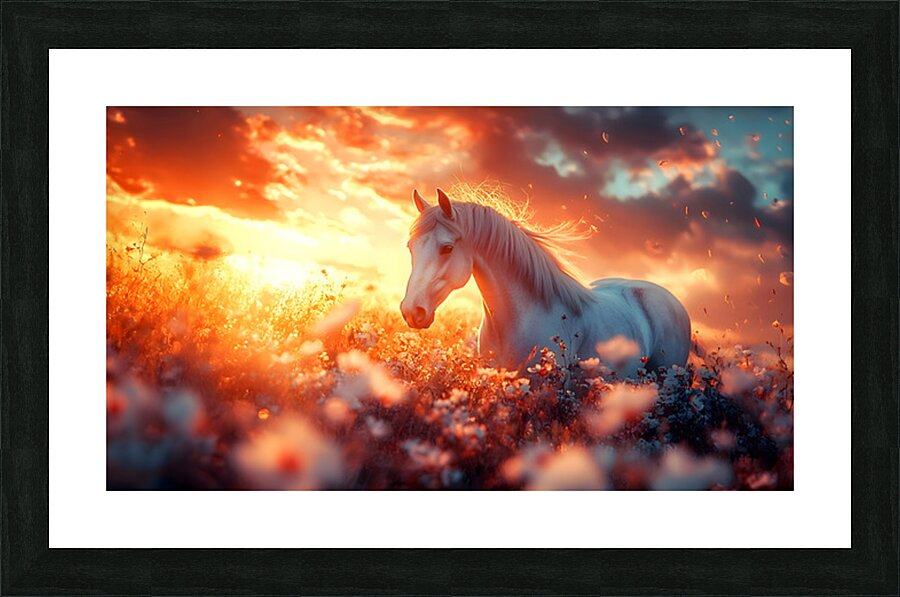 Wild and Free – Wildlife Landscape Art Print Impression et Cadre photo