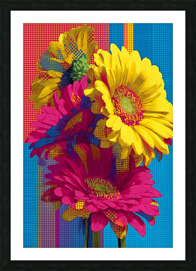 Atomic Blossom Picture Frame print