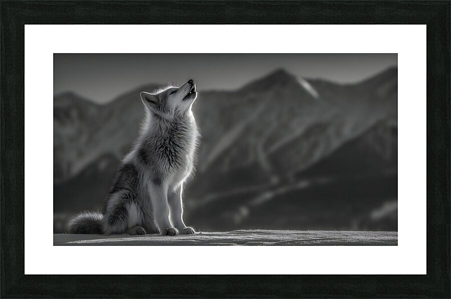 Running Companion – Wildlife Motion Art Print Picture Frame print