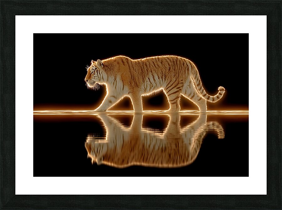 Golden Monarch – Tiger Reflection Print Impression et Cadre photo