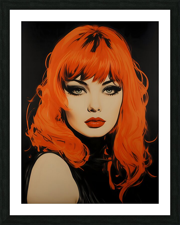 Fatal Flame – Vintage Fashion Art Print Picture Frame print