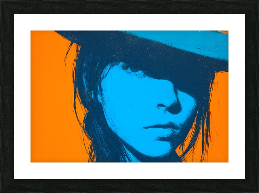 Beneath the Hat – Vintage Fashion Art Print Picture Frame print