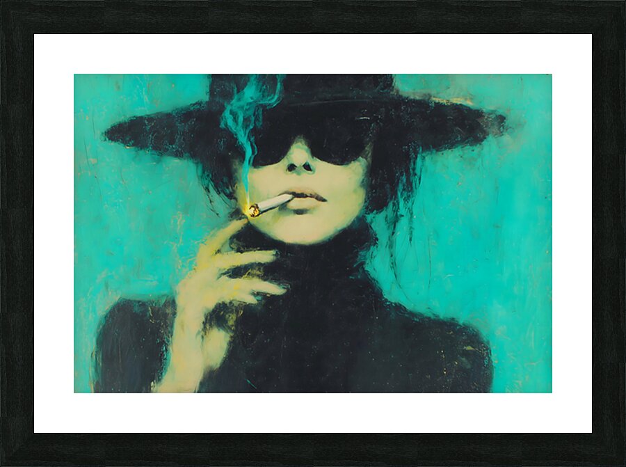 The Hidden Gaze – Vintage Fashion Art Print Picture Frame print