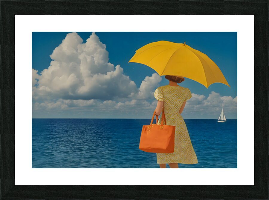 Shade of Summer – Vintage Beach Poster Art Print Picture Frame print