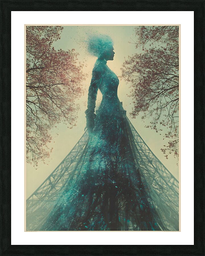 The Lady of Paris – Vintage Fashion Art Print Picture Frame print