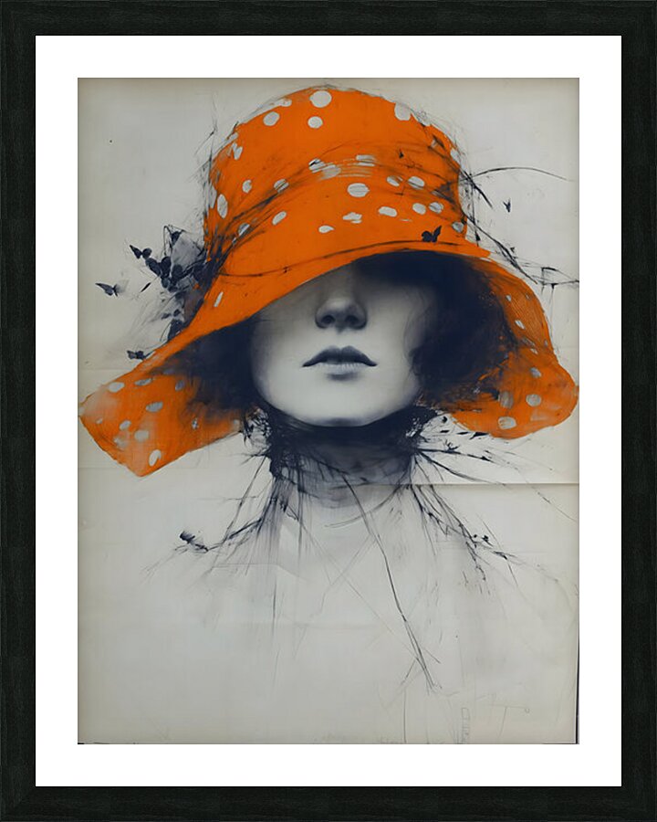 The Lady of the Hat – Vintage Fashion Art Print Picture Frame print