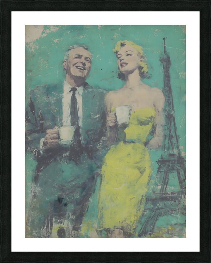 Una Manana en Paris – A Morning in Paris Vintage Poster Art Print Picture Frame print
