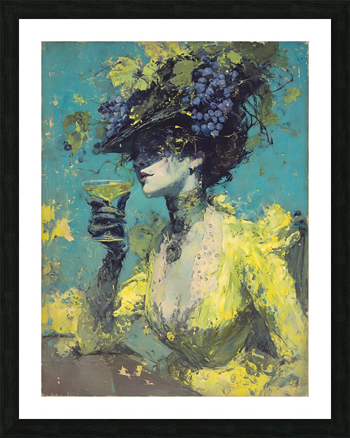 L’Elixir du Vignoble – The Vineyard Elixir Vintage Poster Art Print Impression et Cadre photo