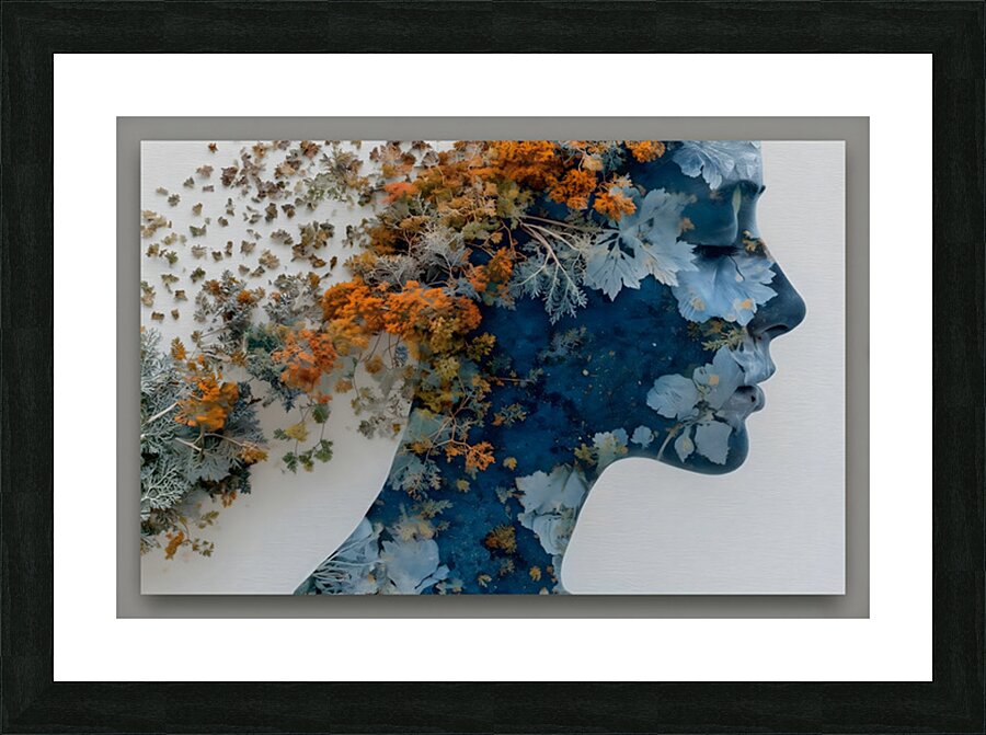 Memory Bloom – Abstract Portrait Art Print Picture Frame print