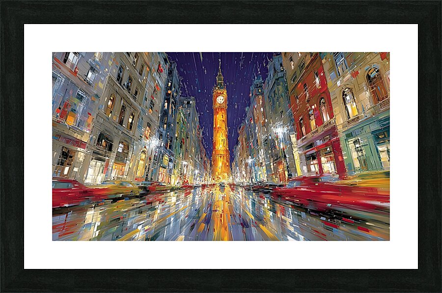 Timeless Motion Blur – Big Ben at Night Cityscape Art Print Impression et Cadre photo