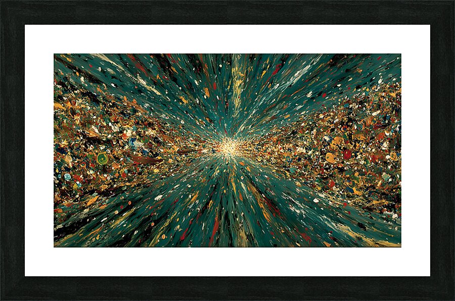 Infinity Stream – Cosmic Abstract Art Print Picture Frame print