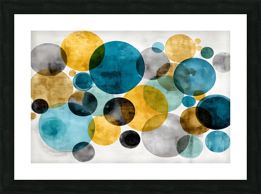 Circles in Balance – Modern Geometric Art Print Picture Frame print