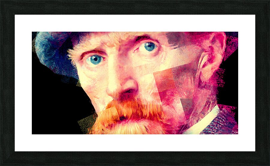 Post-Impressionist Icon – Piercing Eyes Portrait Art Print Picture Frame print