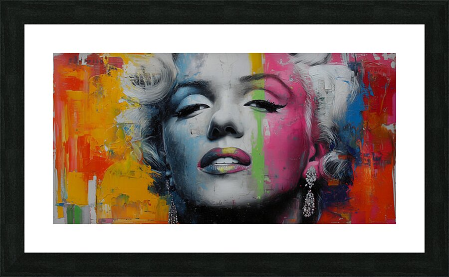 Marilyn Monroe – Neon Pop Glam Portrait Art Print Picture Frame print