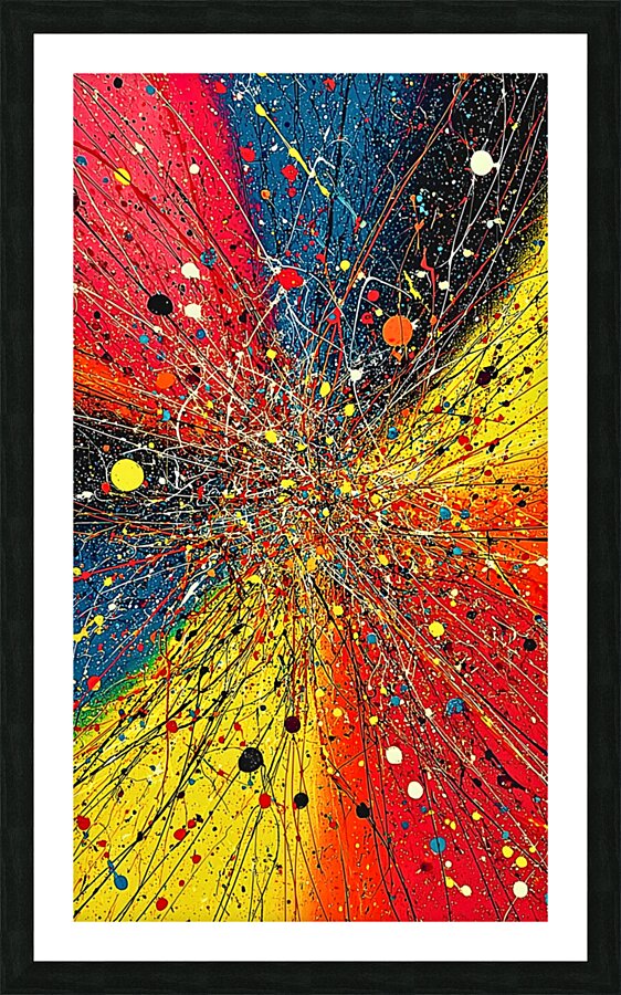 Chaotic Clarity – Anxiety Abstract Print Picture Frame print