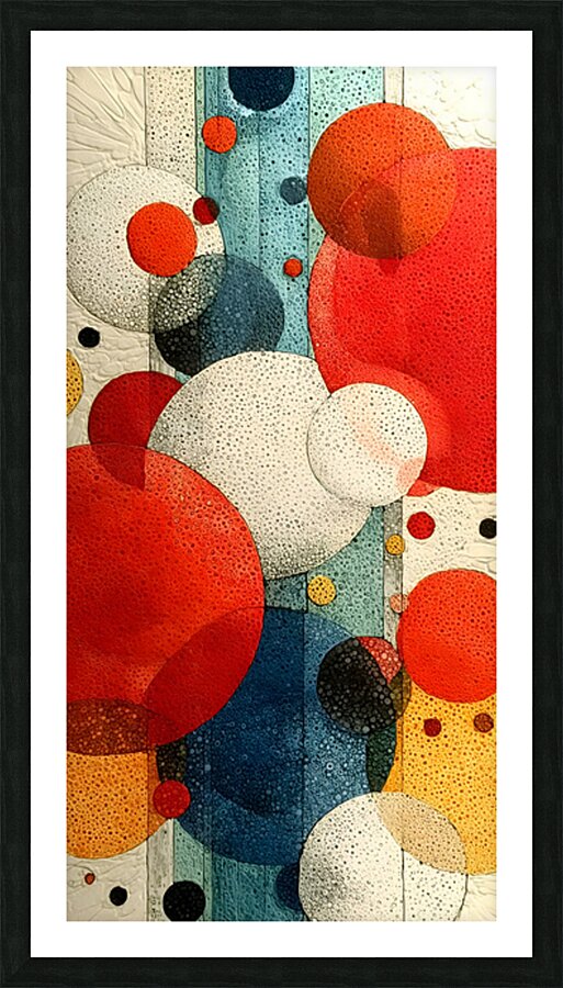 Orbit Geometry – Modern Circle Abstract PPrint. Picture Frame print