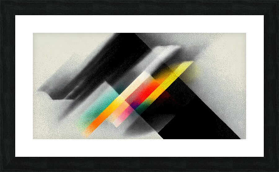 Prism Shift – Geometric Gradient Abstract Print Picture Frame print