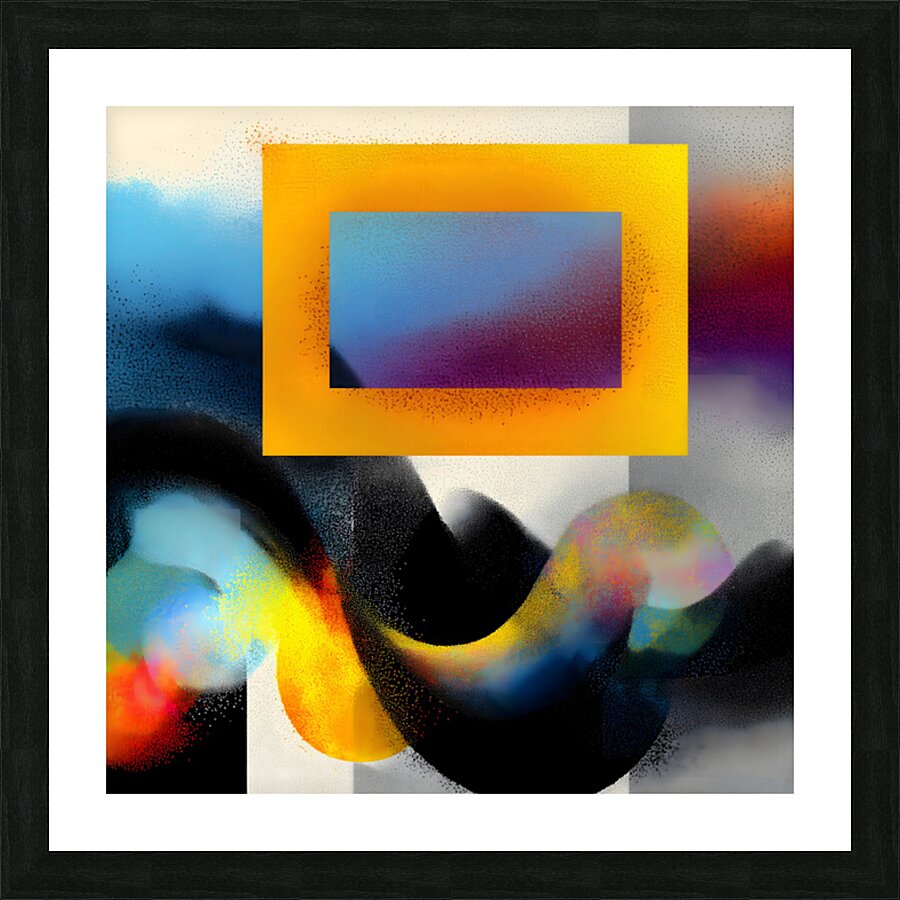 Framed Motion – Gradient Window Abstract Print. Picture Frame print
