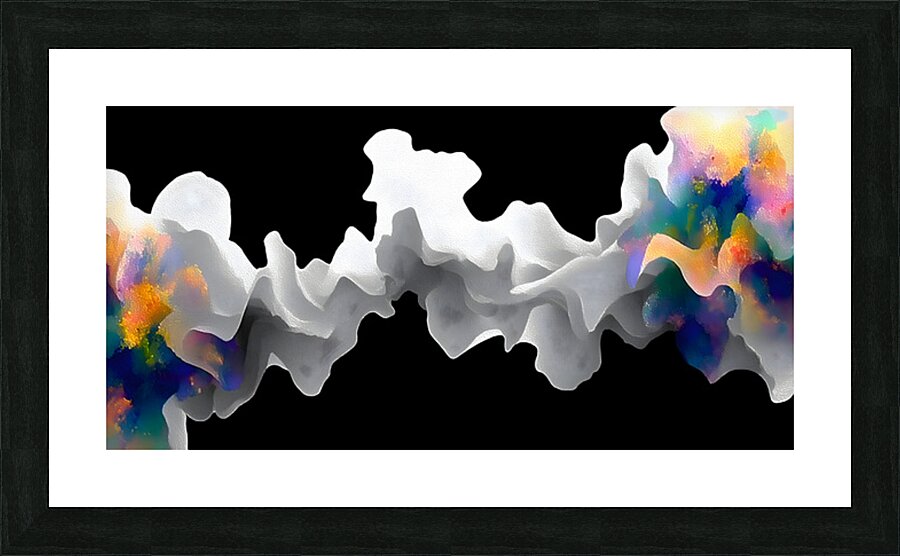 Spectrum Front – Electric Cloudscape Abstract Print Picture Frame print