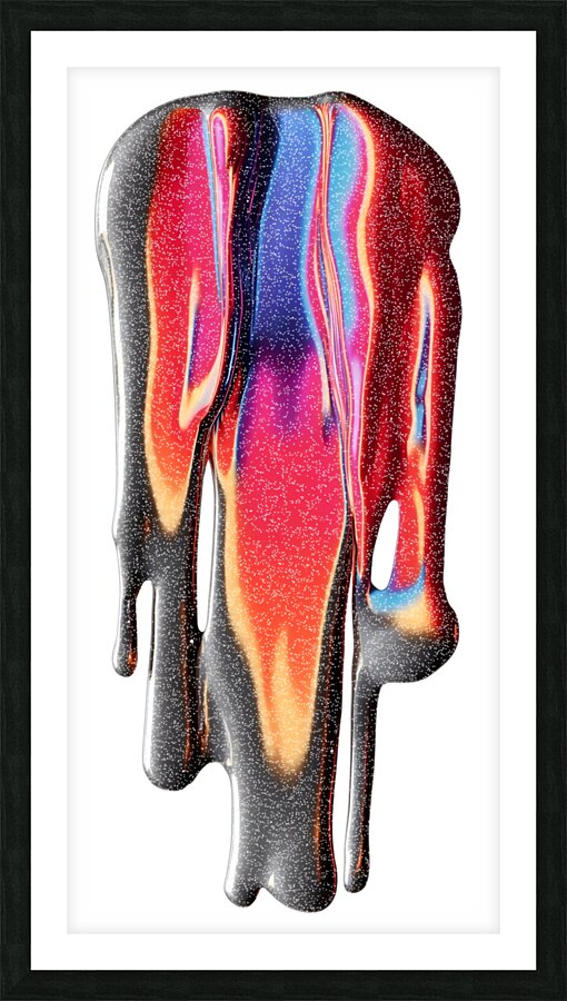 Velocity Palette – Compressed Color Burst Print Picture Frame print