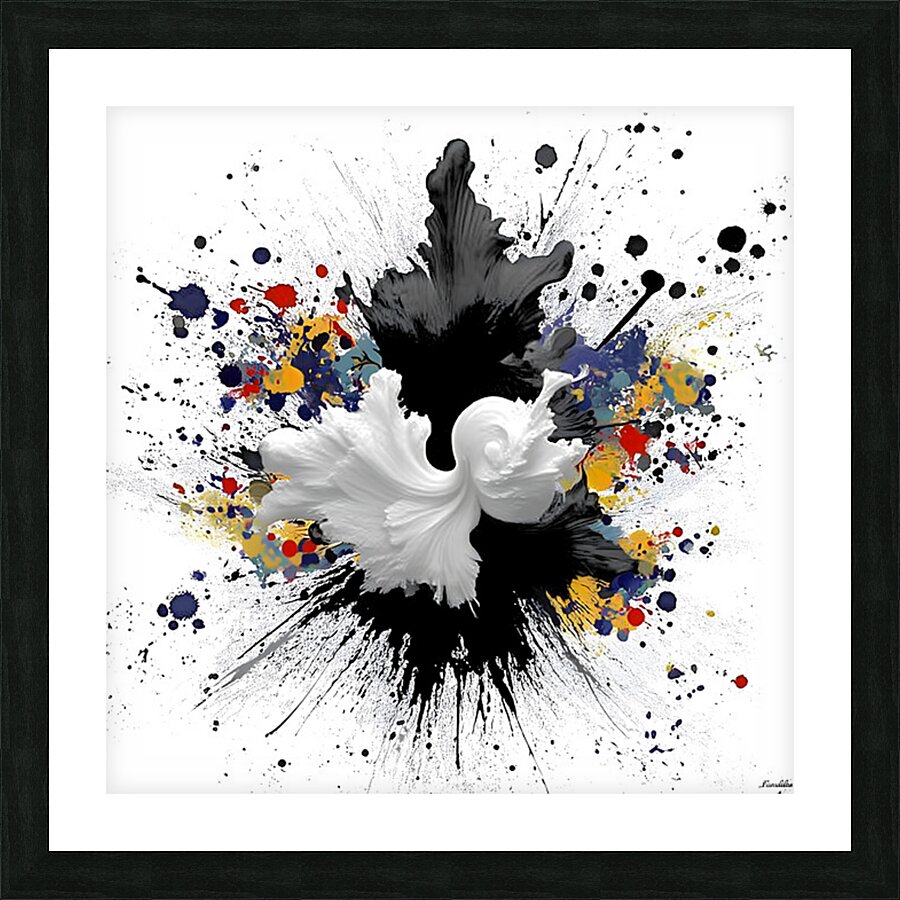 Catalyst Bloom – Ink & Color Explosion Print Picture Frame print