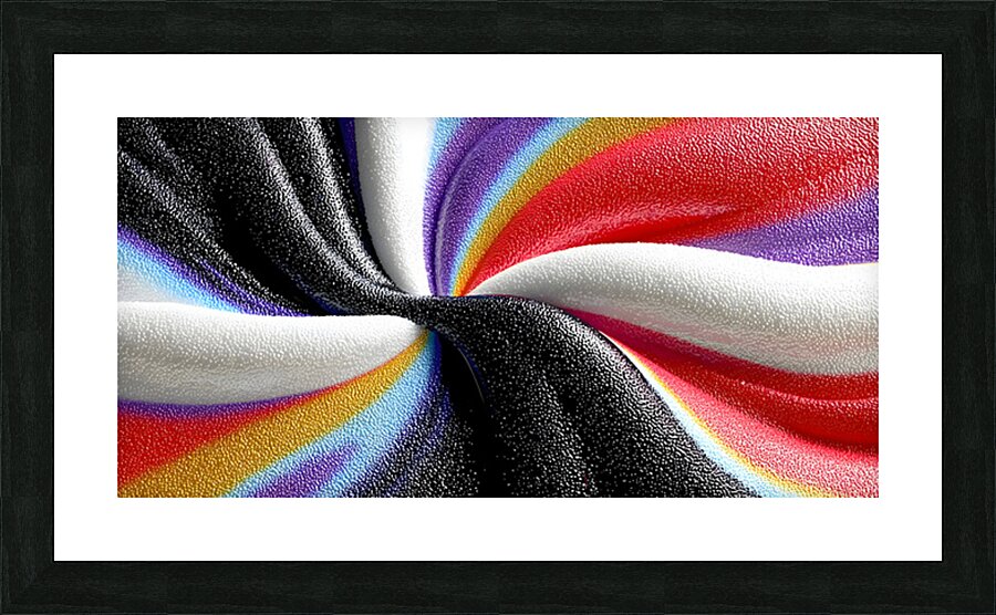 Chromatic Vortex – Swirl Abstract Print Picture Frame print
