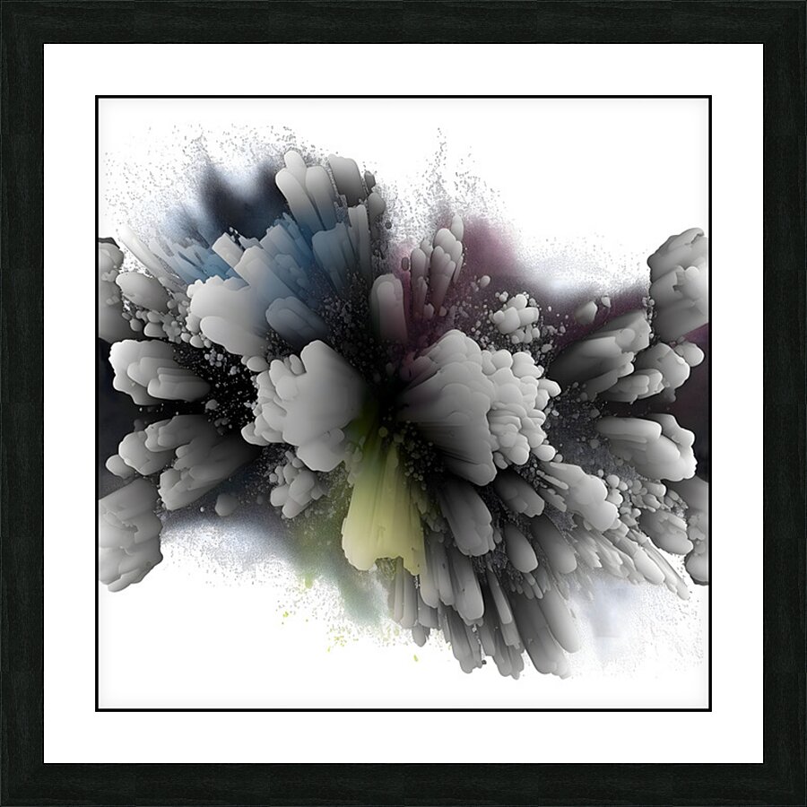 Monochrome Catalyst – Dynamic Monochromatic Abstract Print Picture Frame print