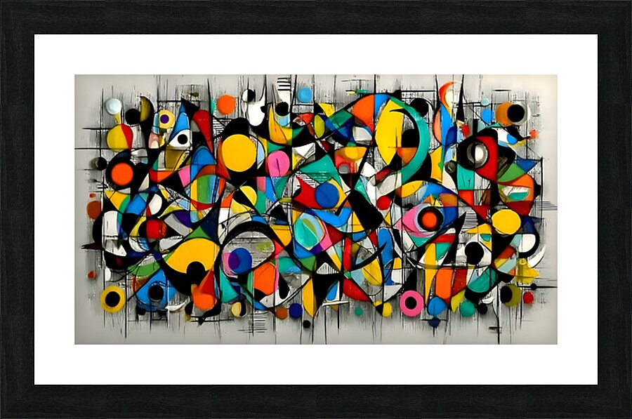 Confetti Logic – Color Grid Abstract Print Picture Frame print