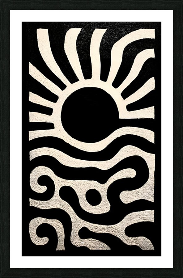 Heatwave – Minimal Abstract Print Impression et Cadre photo