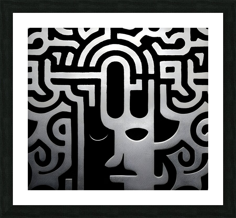 The Pattern of Thought – Minimal Abstract Print Picture Frame print