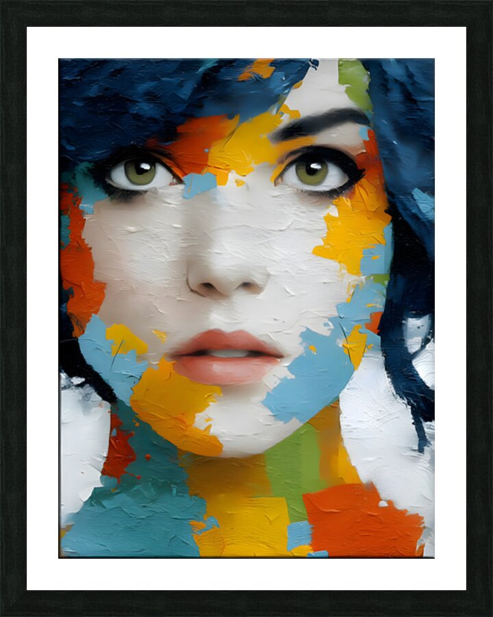 Faces of Panic II – Pop Expressionism Print Picture Frame print