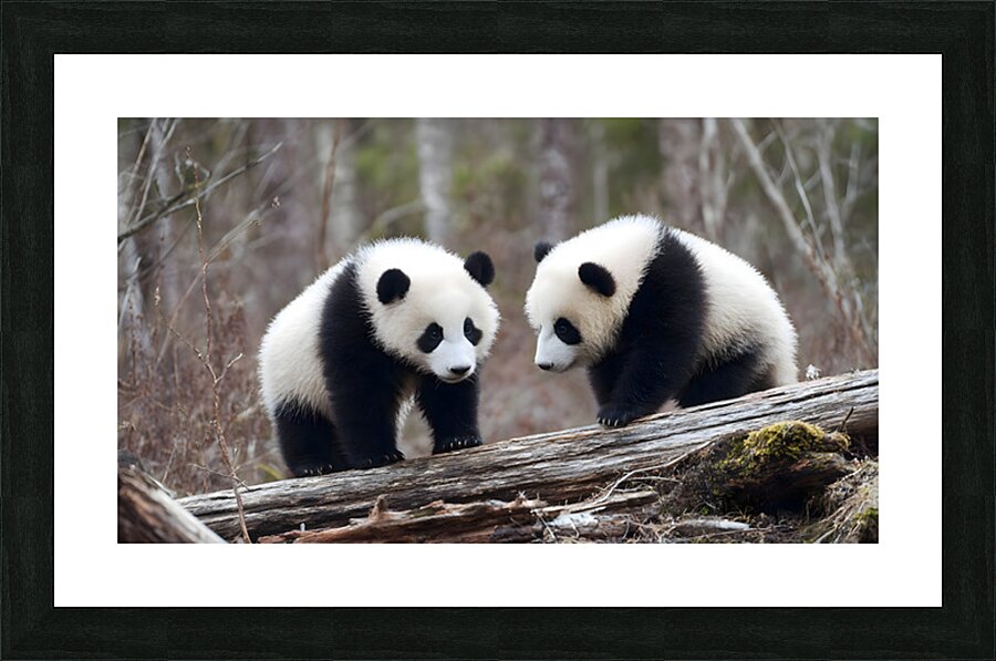 Panda Kin - Wildlife Companions Print Impression et Cadre photo
