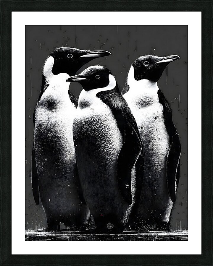 The Council – Emperor Penguins Print Picture Frame print