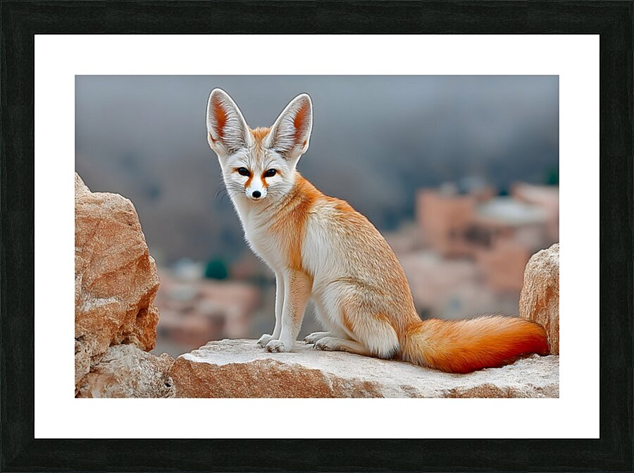 Sand Whisper – Fennec Fox Print Picture Frame print