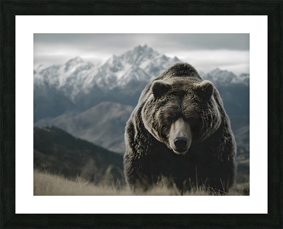 Summit Guardian – Kodiak Bear Print Picture Frame print