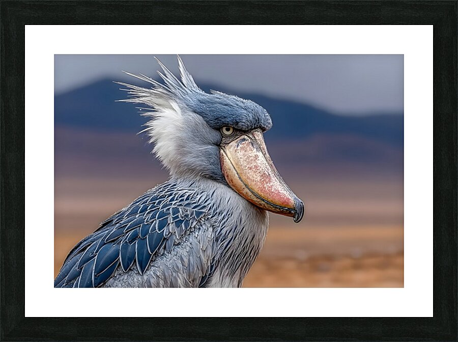 Iron Beak – Shoebill Stork Print Picture Frame print