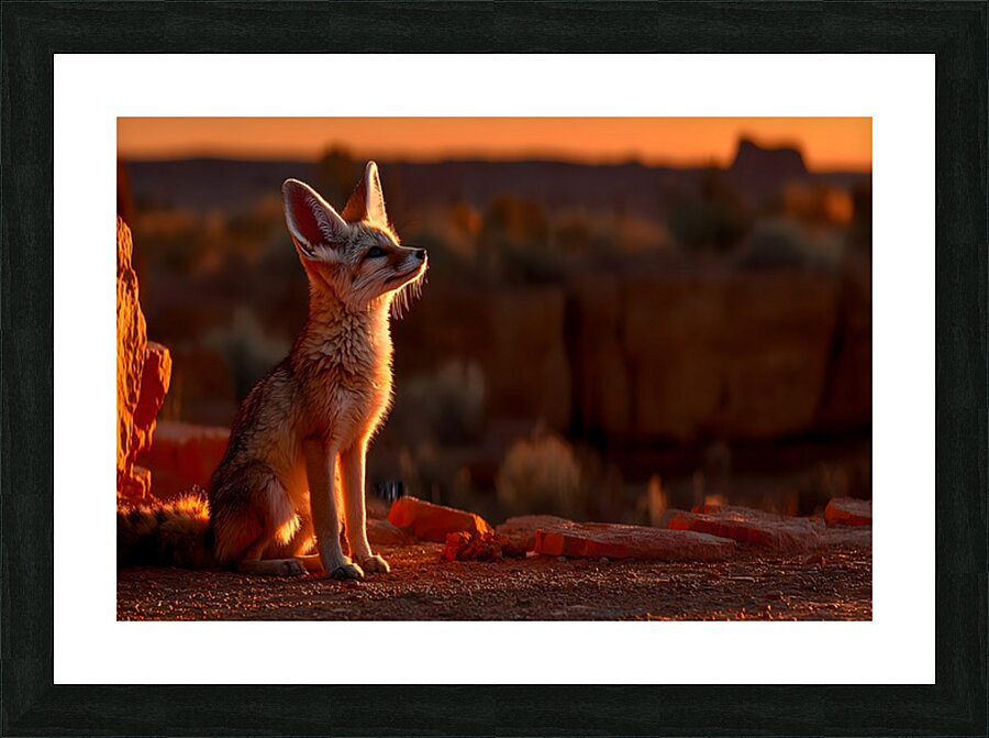 Dustwalker – Fennec Fox Print Picture Frame print