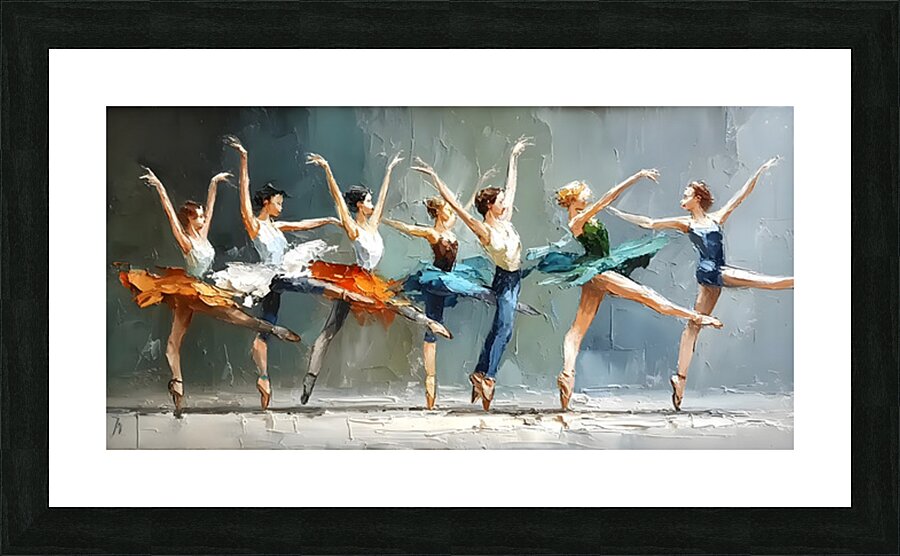 Rhythm in Motion – Ballet Dancers Print Picture Frame print