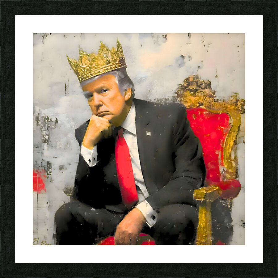 El  Rey – Limited Edition Satirical Portrait Print Cadre photo