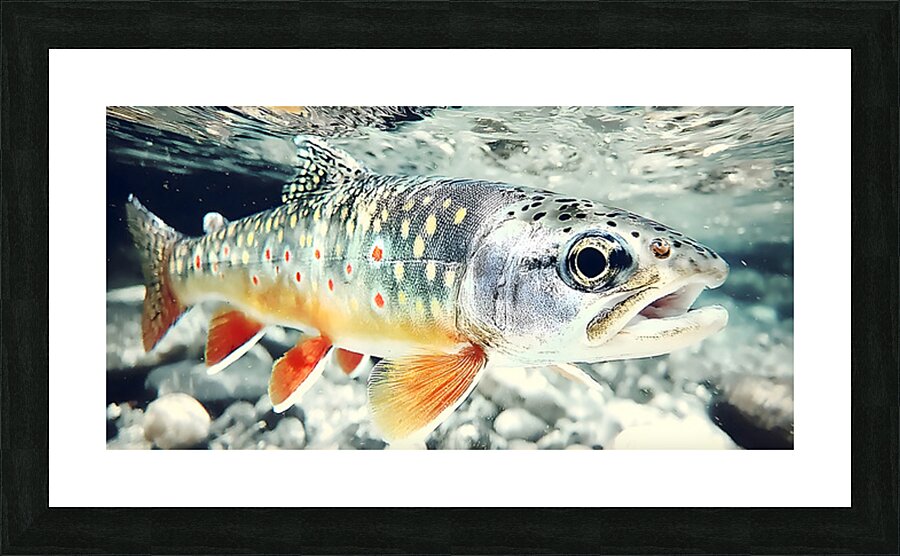 Into the Current – Trout Print Impression et Cadre photo