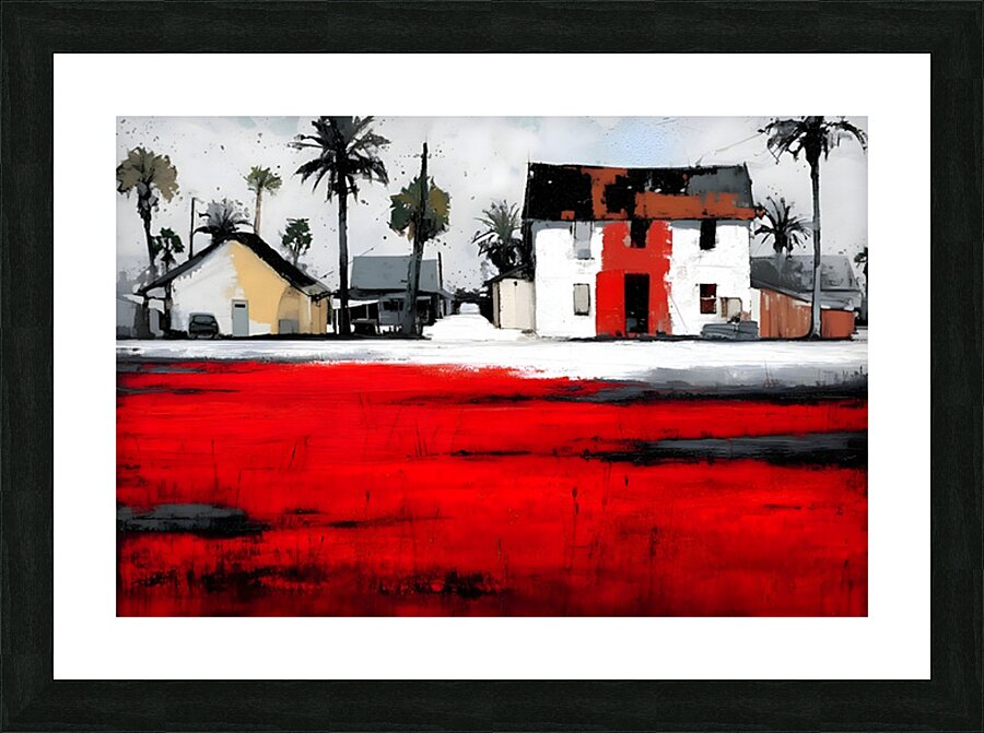 Crimson Lot - Coastal Village Print Impression et Cadre photo