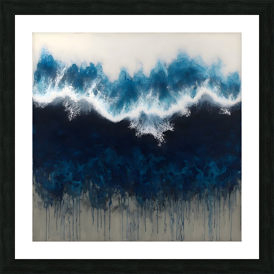 Deep Surge – Abstract Ocean Print Impression et Cadre photo