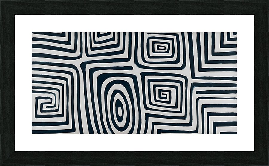 Urban Maze – Monochrome Abstract Print Picture Frame print