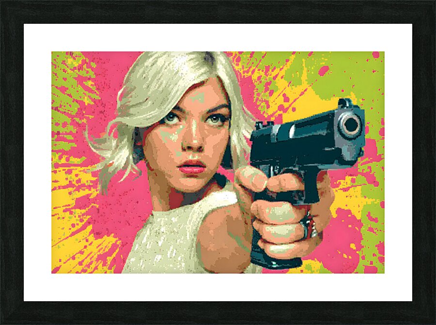 Neon Trigger – Pop Noir Print Picture Frame print