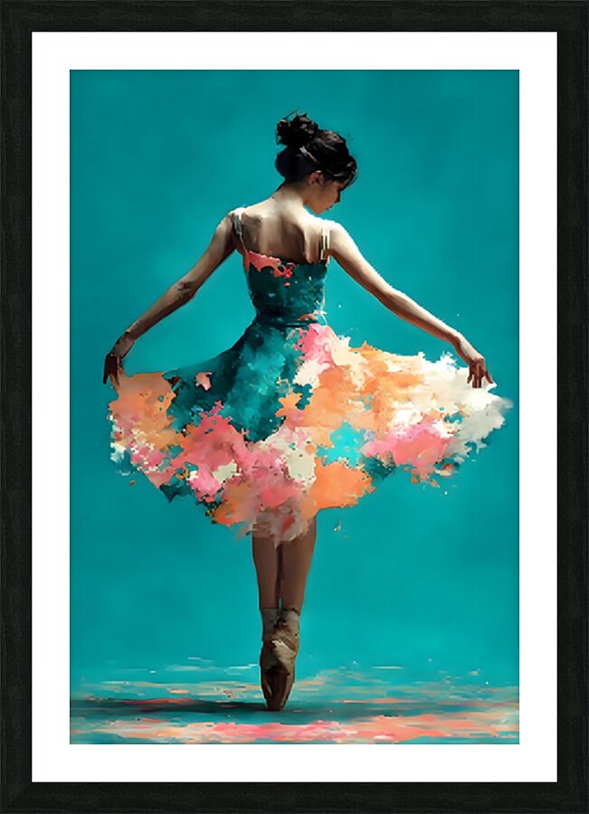 Blooming Pirouette – Ballerina Print Picture Frame print