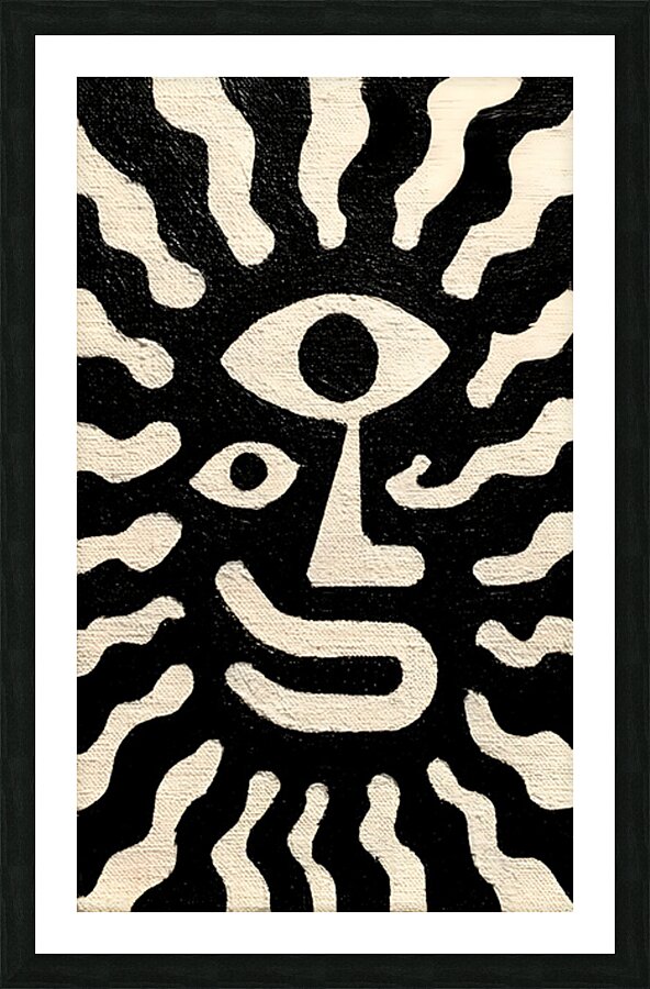 Third Eye Aura – Surreal Face Print Picture Frame print