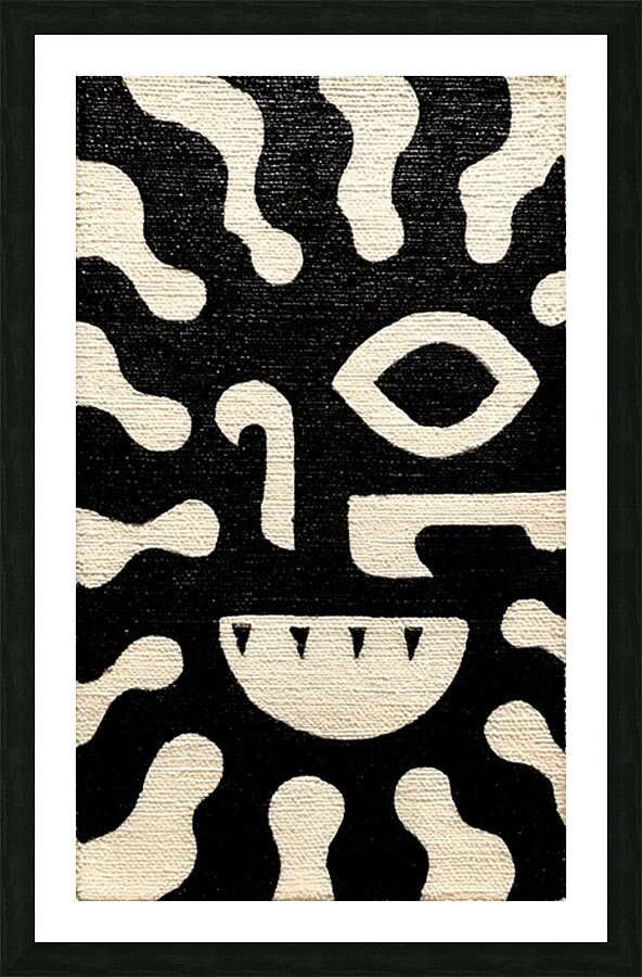Radiant Face – Tribal Abstract Print Picture Frame print