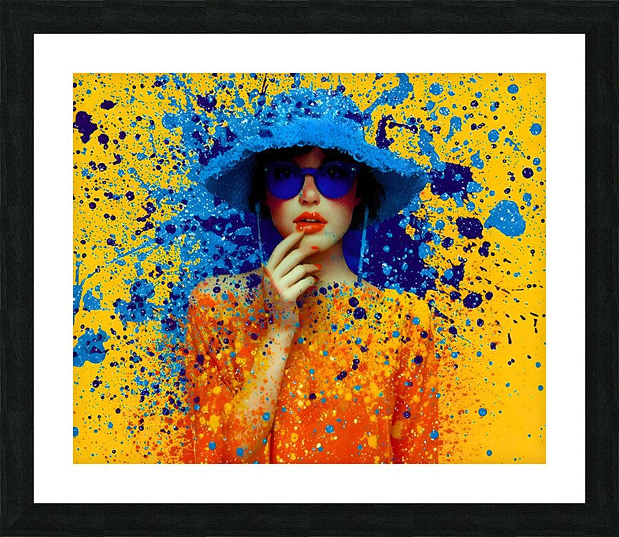 Vivid Rebellion – Color Splash Portrait Print Picture Frame print